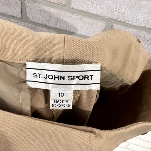 St. John Sport High Rise Khaki Trousers Size 10 - Picture 8 of 10